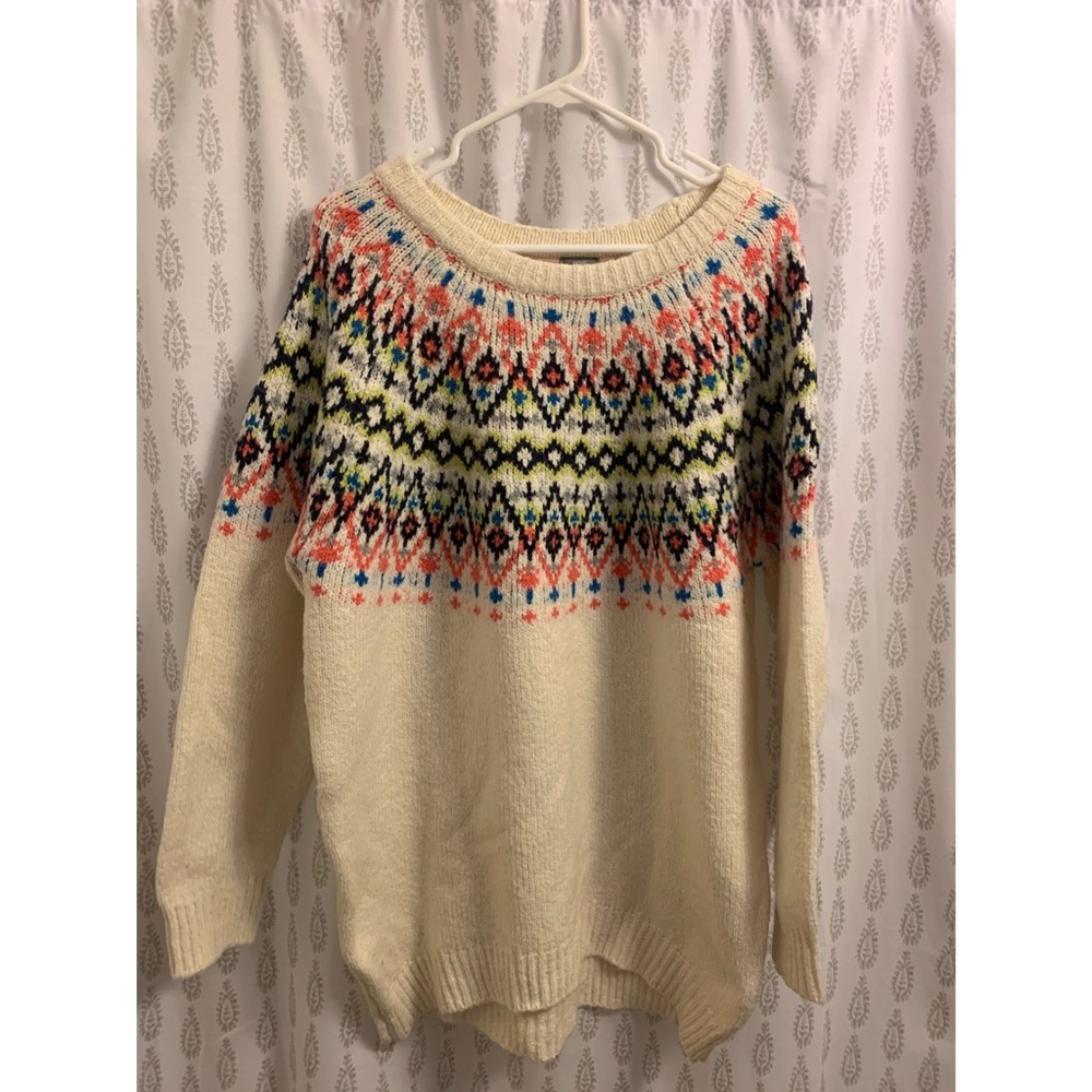 FINAL❗️NWT Aerie Fair Isle Tunic Oversized Sweater